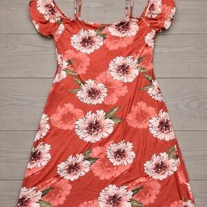 Derek Heart Floral Sundress XL Off Shoulder Stretch Summer Dress
